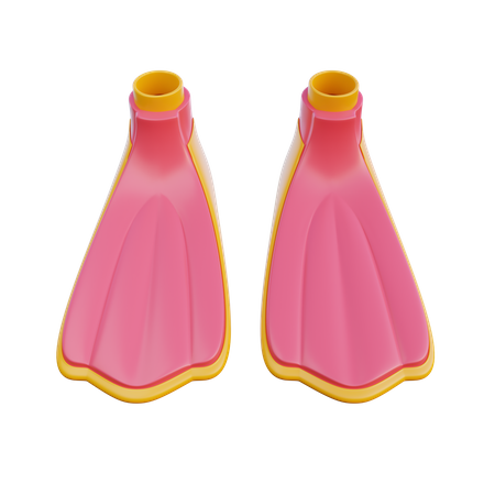 Scuba Fins  3D Icon