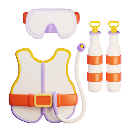 Scuba gear  3D Icon