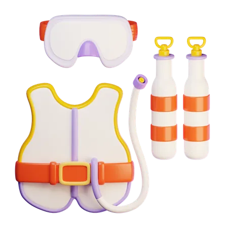 Scuba gear  3D Icon