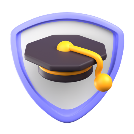 Scudo di laurea  3D Icon