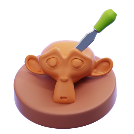 Sculpting  3D Icon