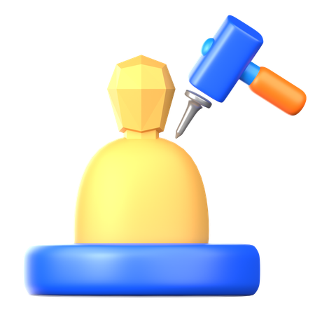 Sculpting  3D Icon