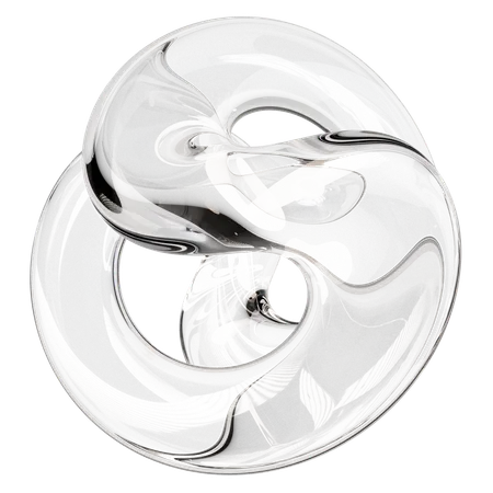 Sculpture abstraite en verre transparent  3D Icon