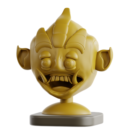 Sculpture en bois sculpté  3D Icon