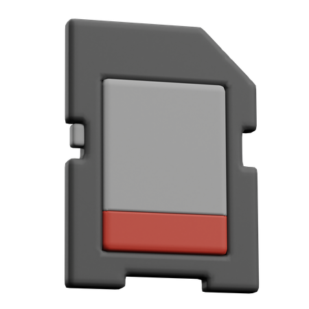 SD Card  3D Icon