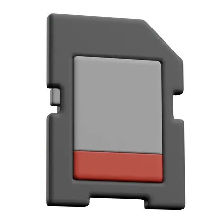 SD Card  3D Icon