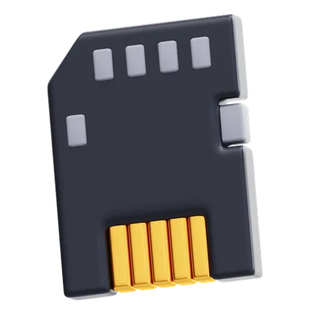 SDカード  3D Icon