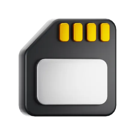 SD card  3D Icon
