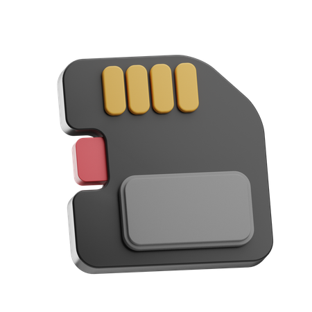 SDカード  3D Icon