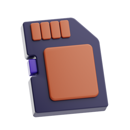 Sd Card  3D Icon