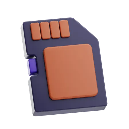 Sd Card  3D Icon