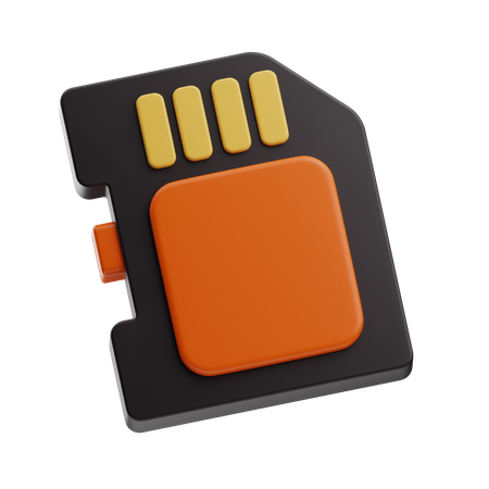 Sd Card  3D Icon