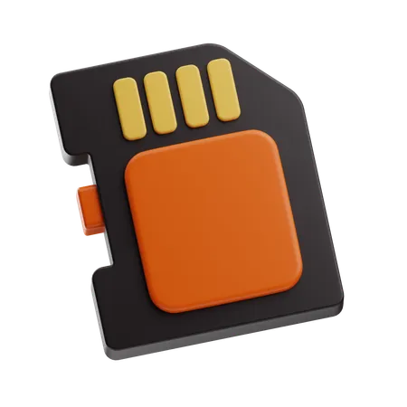 Sd Card  3D Icon