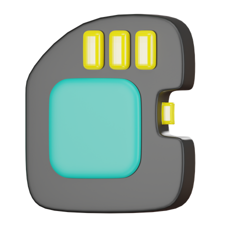 Sd Card  3D Icon