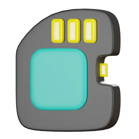 Sd Card  3D Icon