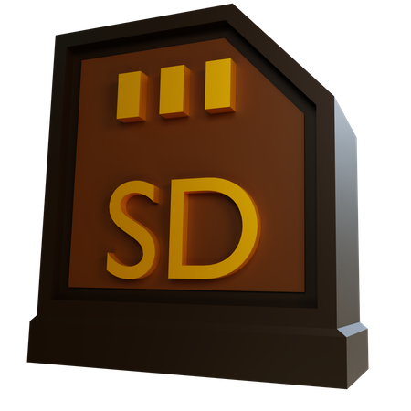 Sd Card  3D Icon