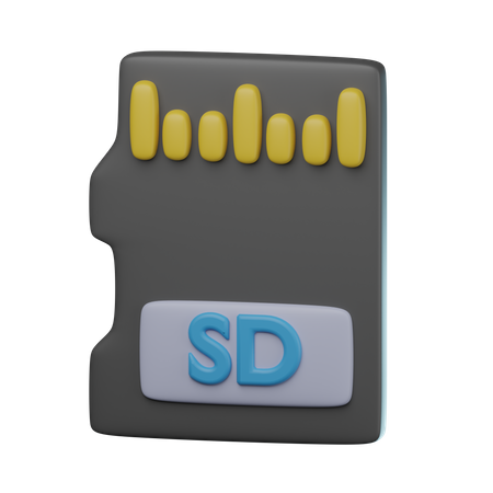 Sd Card  3D Icon