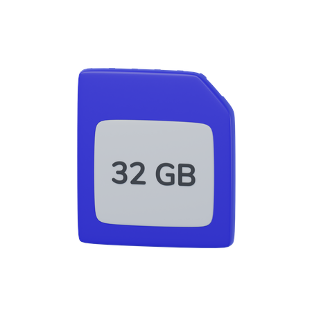 SD Card  3D Icon