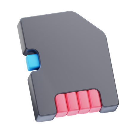 Sd Card  3D Icon