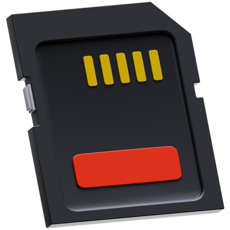 Sd Card  3D Icon