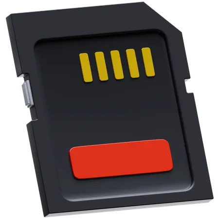 Sd Card  3D Icon