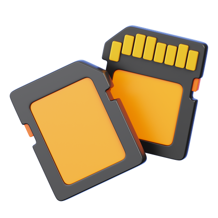 SD Card  3D Icon