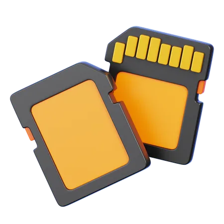 SD Card  3D Icon