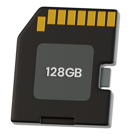 SD Card  3D Icon