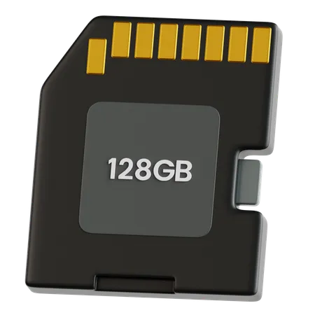 SD Card  3D Icon