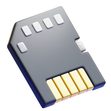 SD CARD  3D Icon