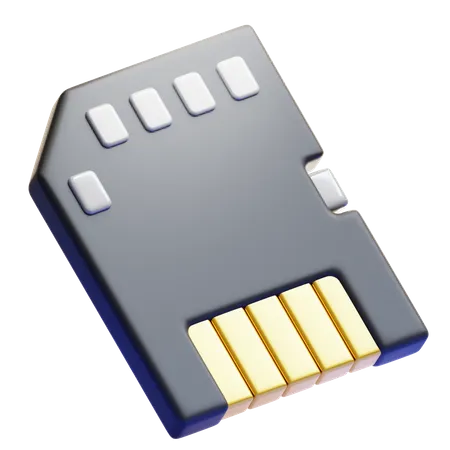 SD CARD  3D Icon