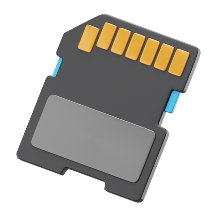 SD Card  3D Icon