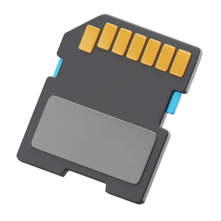 SD Card  3D Icon