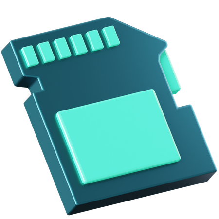 Sd Card  3D Icon