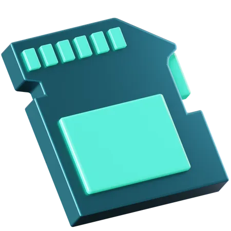 Sd Card  3D Icon