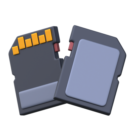 SD Card  3D Icon