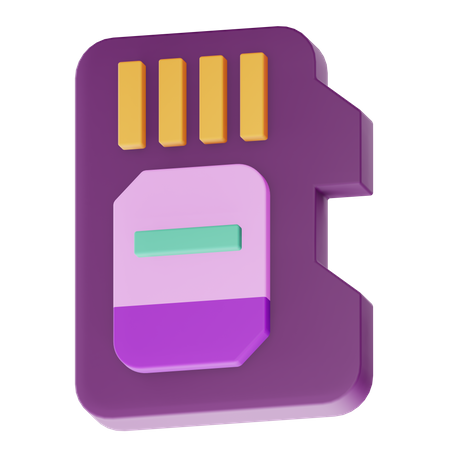 Sd Card  3D Icon