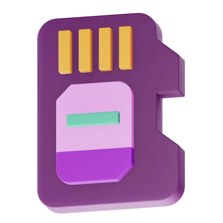 Sd Card  3D Icon