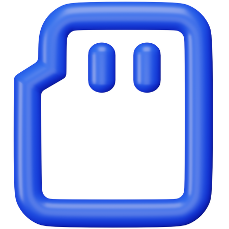 Sd Card  3D Icon