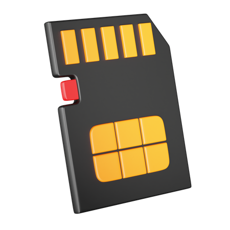 Sd Card  3D Icon