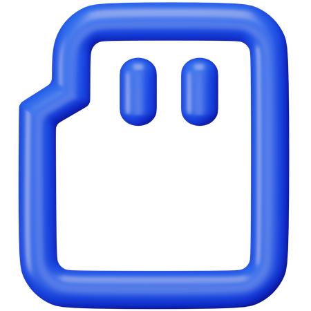 Sd Card  3D Icon
