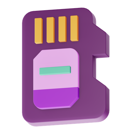 Sd Card  3D Icon