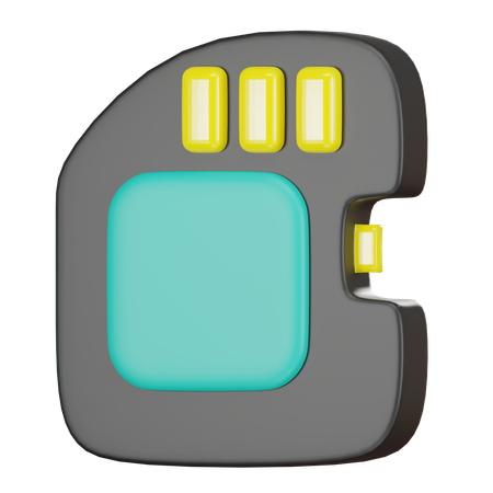 Sd Card  3D Icon