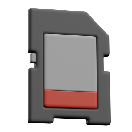 SD Card  3D Icon
