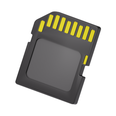 Sd Card  3D Icon