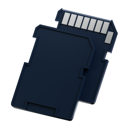 SD Card  3D Icon