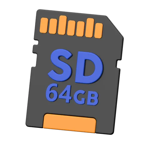 Sd card  3D Icon