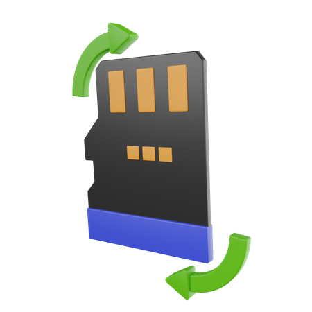 Sd Card Backup  3D Icon