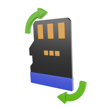 SD-Karten-Backup  3D Icon
