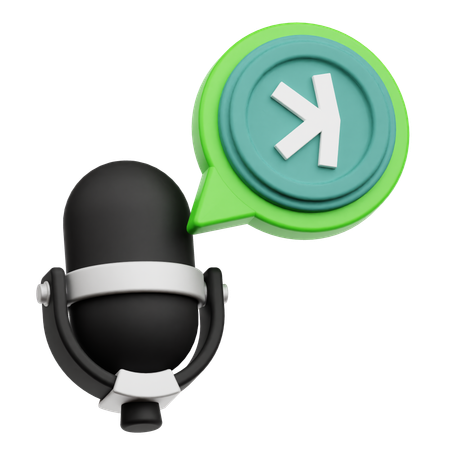 Sendo um podcast  3D Icon